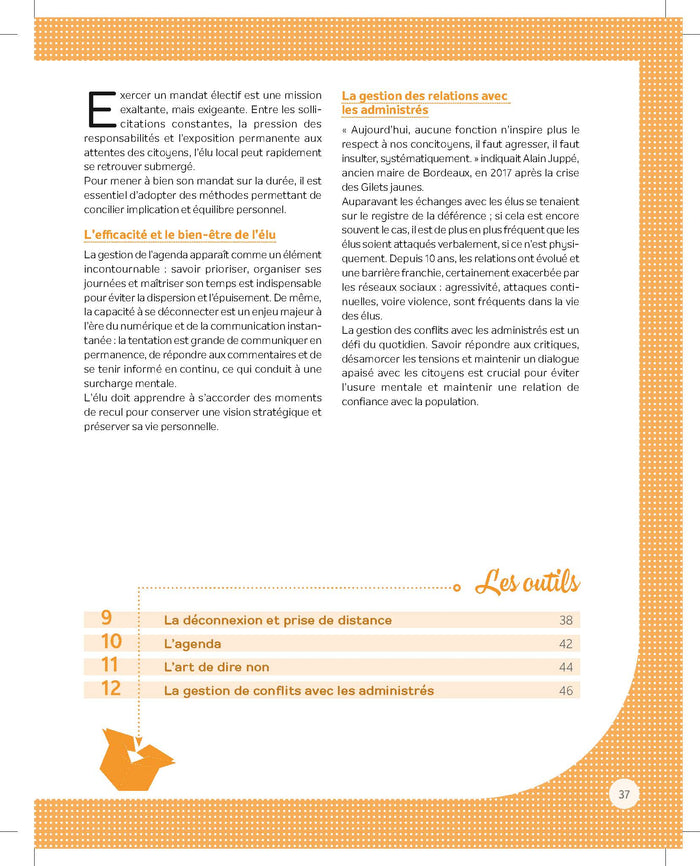 La boîte à outils de l'élu local
