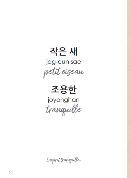 101 nuances de coréen