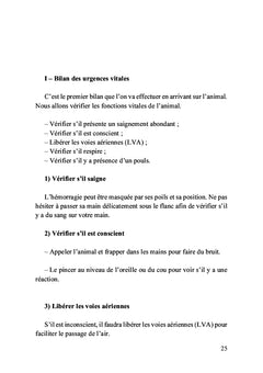 Premiers secours pour chiens et chats