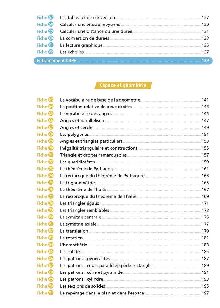 Objectif CRPE 2026 - Maths - 100 fiches pour bien réviser  - ép. écrite d'admissibilité L3