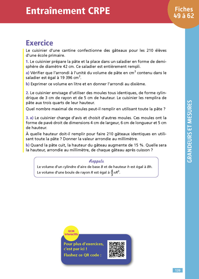 Objectif CRPE 2026 - Maths - 100 fiches pour bien réviser  - ép. écrite d'admissibilité L3