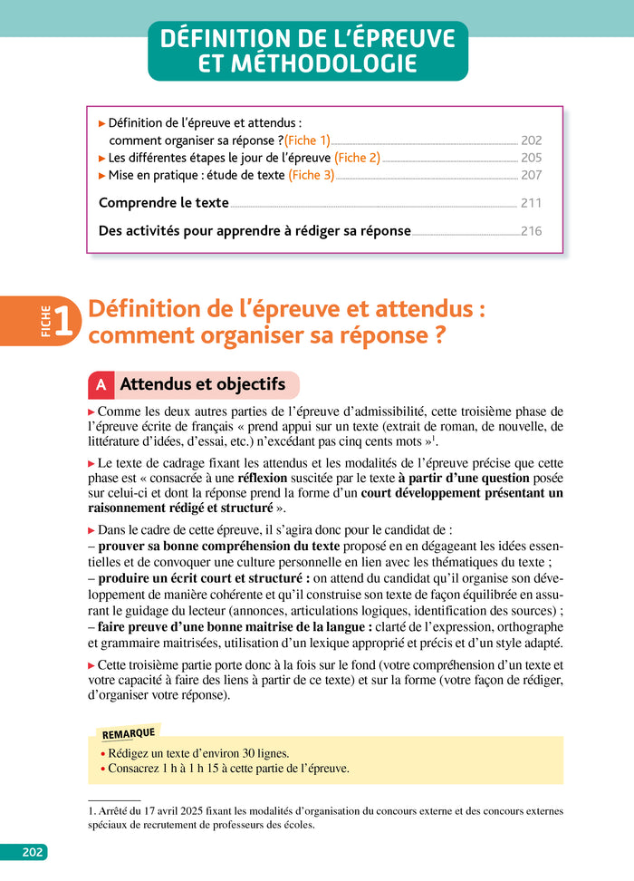 Objectif CRPE 2026-2027 - Français - épreuve écrite d'admissibilité L3