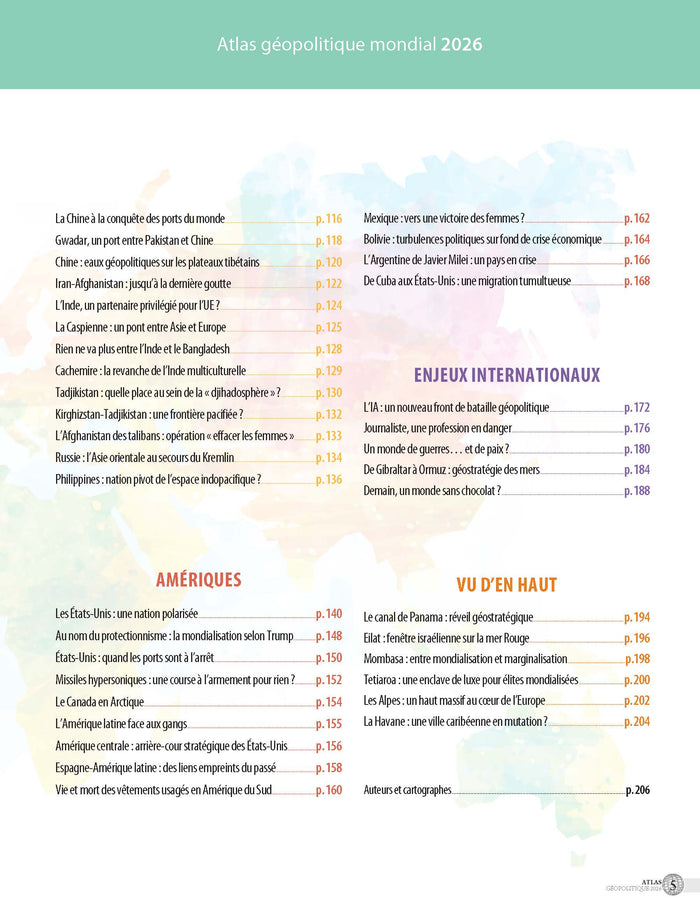 Atlas géopolitique mondial 2026