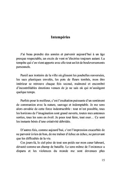Petites notes au fil des jours