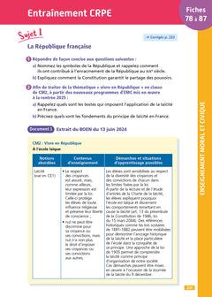 Objectif CRPE 2026 - Histoire-géo EMC - 100 fiches efficaces pour bien réviser - L3