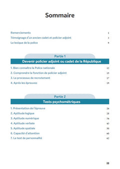 Sélection Policier adjoint et Cadet de la République - Tout-en-un - 2026-2027