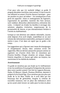 Guide pour accompagner le grand âge