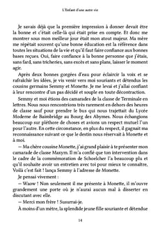 L'enfant d'une autre vie