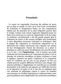 Approche intégrative du cancer