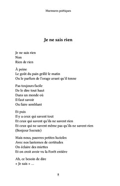 Murmures poétiques