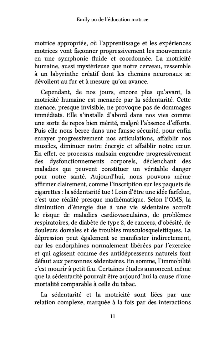 Emily ou de l'éducation motrice