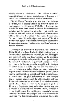 Emily ou de l'éducation motrice