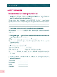 Orthographe zéro faute