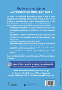 La grammaire pour écrire CE2 et cycle 3