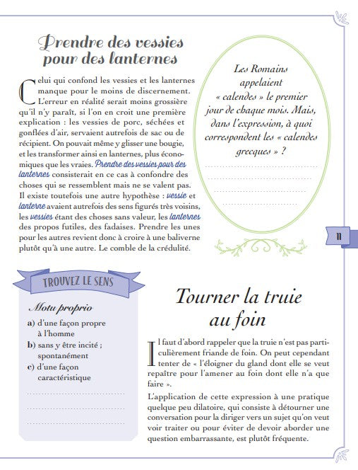 Connaissez-vous vraiment le sens des expressions fleuries de nos grands-mères ?