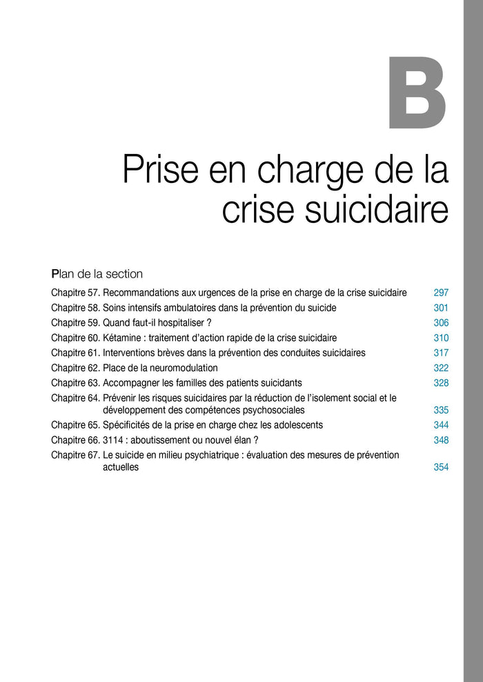 Les Conduites suicidaires