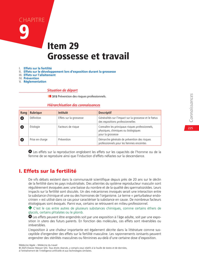 Médecine légale - Médecine du travail