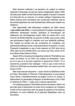 Haïti, une nation sans État