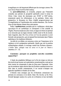 Comprendre et se préparer pour la fin des temps