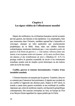 Comprendre et se préparer pour la fin des temps