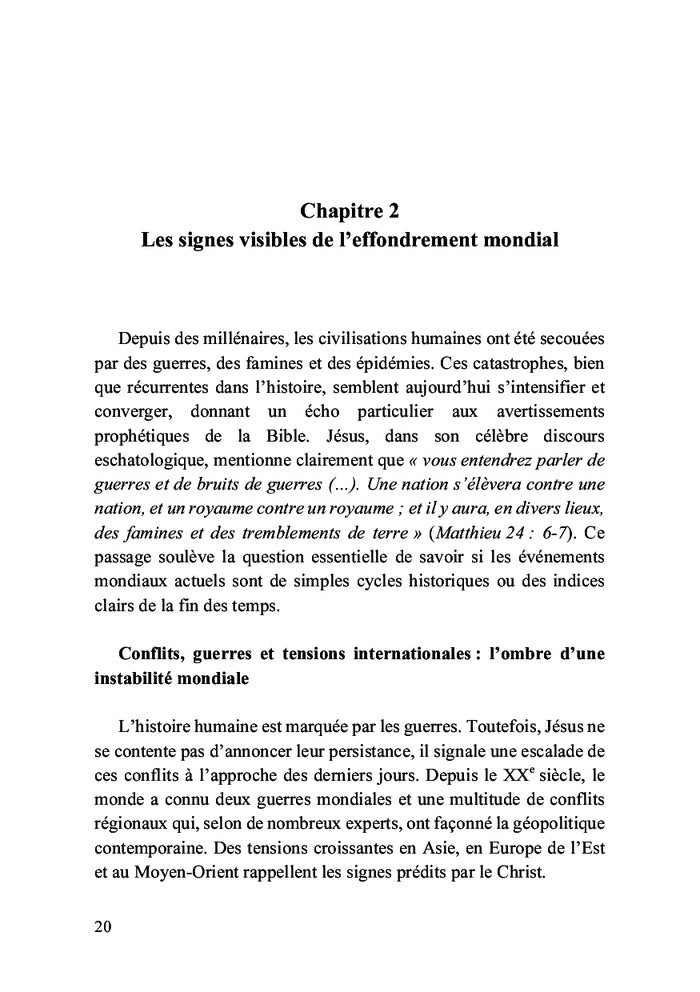 Comprendre et se préparer pour la fin des temps