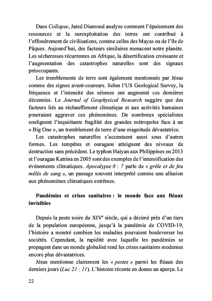 Comprendre et se préparer pour la fin des temps