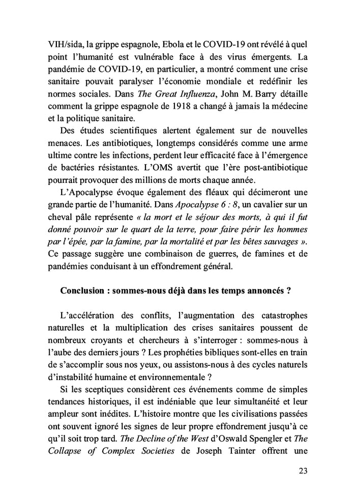 Comprendre et se préparer pour la fin des temps