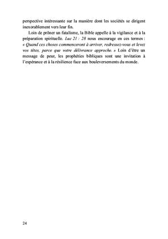Comprendre et se préparer pour la fin des temps