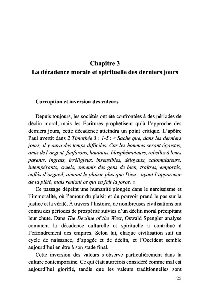 Comprendre et se préparer pour la fin des temps