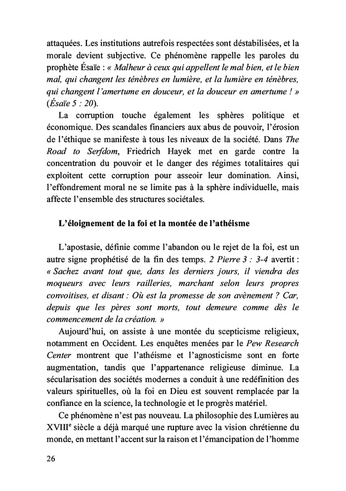 Comprendre et se préparer pour la fin des temps