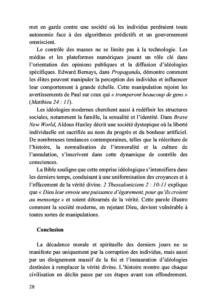 Comprendre et se préparer pour la fin des temps