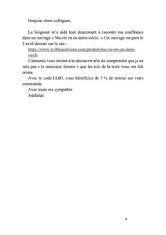 Ma vie en un demi-siècle