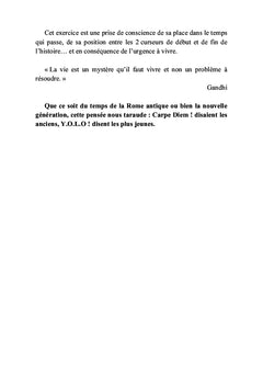 Il est urgent de vivre