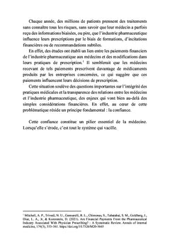 Le prix de la confiance
