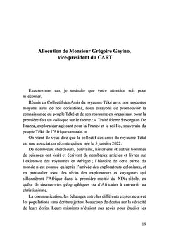 Premier colloque international sur les traités de Makoko et de Brazza