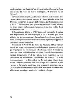 Premier colloque international sur les traités de Makoko et de Brazza