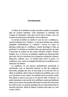 La souffrance