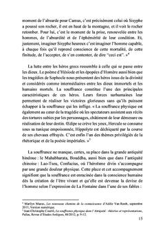 La souffrance