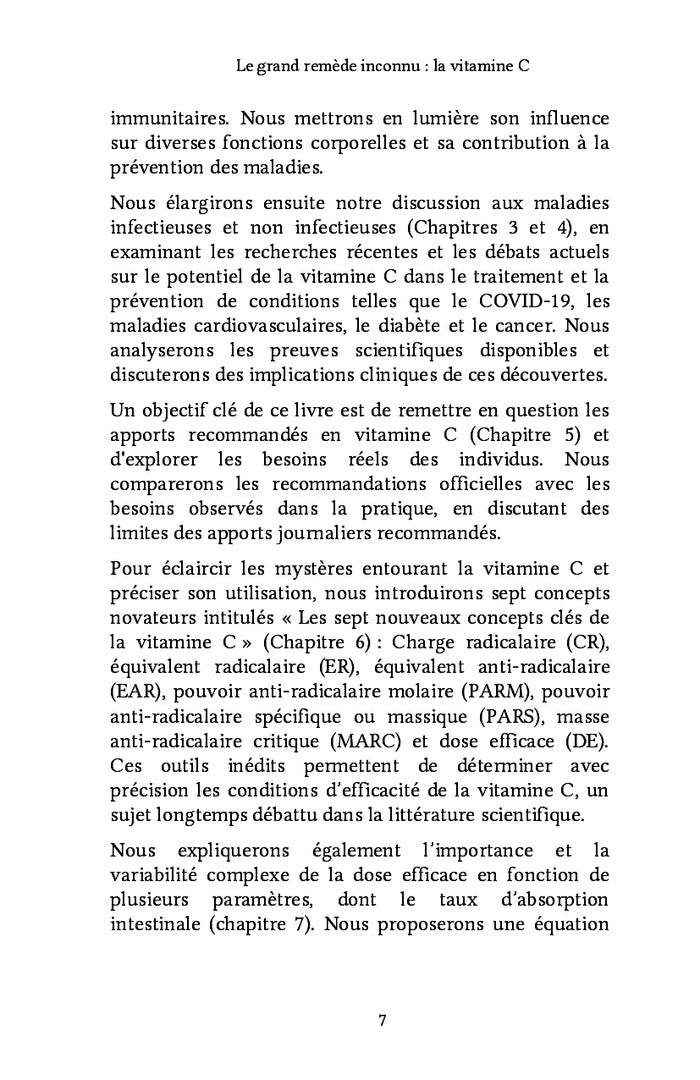 Le grand remède inconnu : la vitamine C
