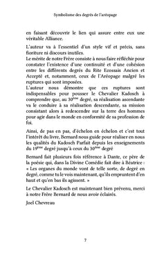 Symbolisme des degrés de l'aréopage