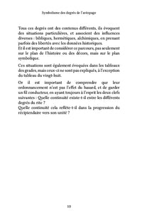 Symbolisme des degrés de l'aréopage