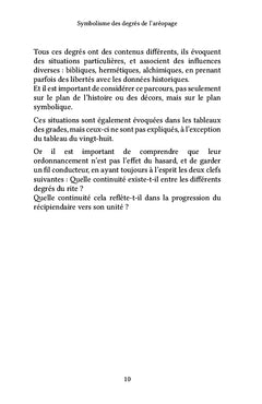 Symbolisme des degrés de l'aréopage
