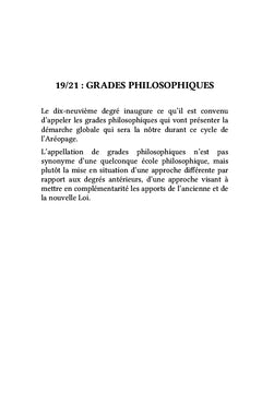 Symbolisme des degrés de l'aréopage