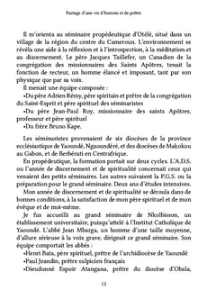 Partage d'une vie d'homme et de prêtre
