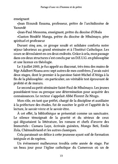 Partage d'une vie d'homme et de prêtre
