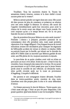 Chroniques d'un tombeau fleuri