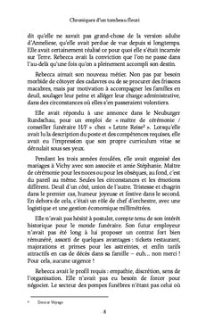 Chroniques d'un tombeau fleuri