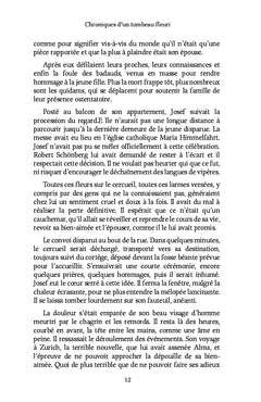 Chroniques d'un tombeau fleuri