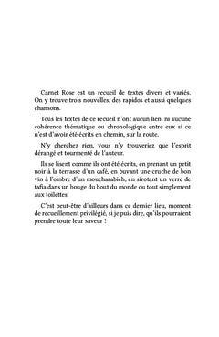 Carnet Rose