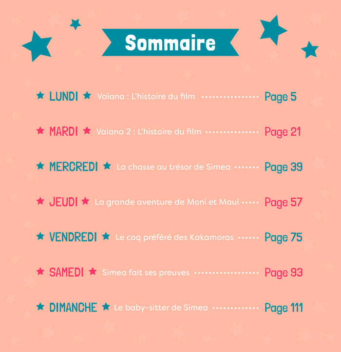 VAIANA - 7 Histoires pour la semaine - Disney Princesses